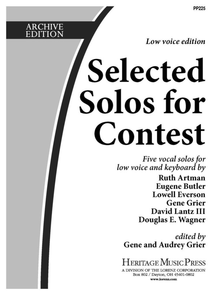 Selected Solos For Contest